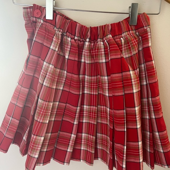 Aerie XS Plaid Class Act Pleated Mini Skirt - Picture 3 of 7